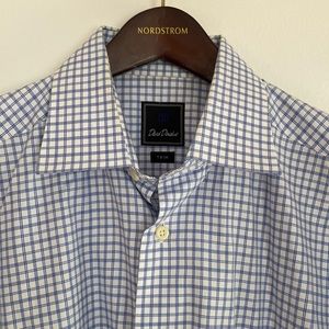 David Donahue Long-Sleeved Dress Shirt